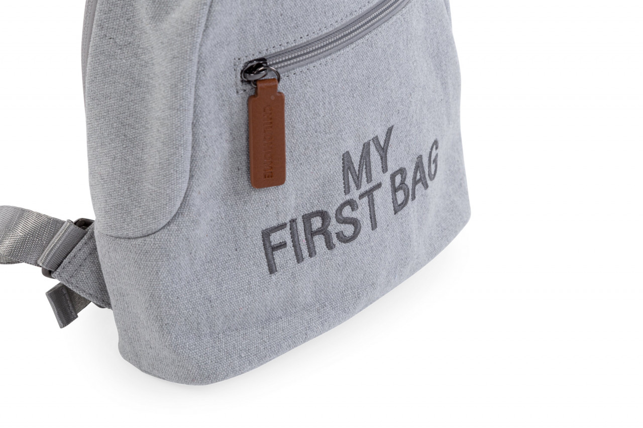 Childhome MY FIRST BAG CANVAS - GREY